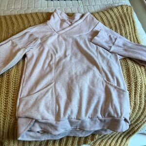 90 Degree By Reflex Pink Cozy Fleece Hoodie